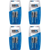 تصویر باتری نیم قلمی اوسل مدل Super Power بسته 8 عددی OSEL Super Power AAA Battery Pack of 8