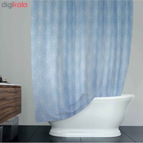 تصویر پرده حمام دلفین کد Gu-2344 سایز 200×180 سانتی متر | آبی | 