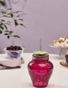 تصویر پارچ و تنگ توت فرنگی شفاف بطری آب پیپتان 750 میل کاراجا Karaca 