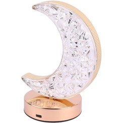 تصویر آباژور لمسی کریستالی مدل MH8208 طرح ماه 