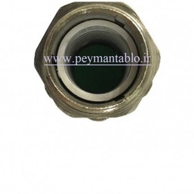 تصویر گلند فلزی برنجی با روکش نیکل با رزوه M32 metal cable gland matric M32 nickel