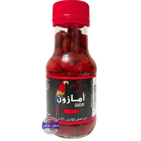 تصویر ترشی فلفل قرمز آمازون شيشه 177 ميل AMAZON مدل HOT Amazon Red Peppers In Vinegar Hot 177ml