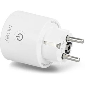 تصویر پریز هوشمند دو شاخه دار موهس WIFI / 16A 