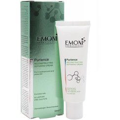 تصویر امونی کرم مرطوب کننده و بازسازی کننده پوست های چرب و مستعد آکنه Emoni Purience Reconstructing Repairing Cream