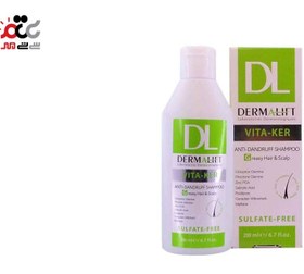 تصویر شامپو ضد شوره درمالیفت ویتاکر مخصوص موهای چرب ۲۰۰ میلی لیتر 
