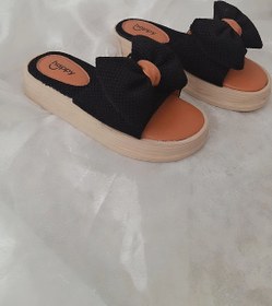 تصویر دمپایی هما مشکی عسلی 