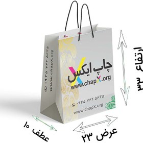 تصویر ساک دستی کرافت ، ارتفاع 33 عرض 23 عطف 10 