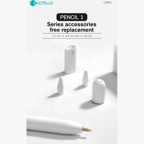 تصویر کیت لوازم جانبی اپل پنسیل 1 کوتچی مدل Apple Pencil 1 Accessories Kit CS7071 