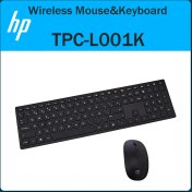 تصویر ماوس و کیبورد بی سیم HP مدل TPC-L001K HP TPC-L001K Wireless Keyboard Mouse
