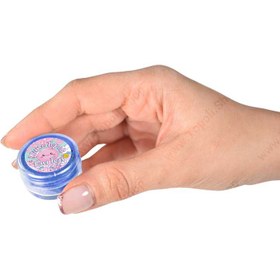 تصویر پودر رنگ متالیک آبی تیره 