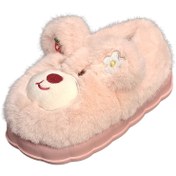 تصویر پاپوش و اسلیپر بچه گانه تدی فرنگی صورتی 