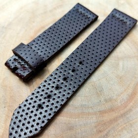 تصویر بند ساعت چرم طبیعی گاو /دستساز - 19 watch strap