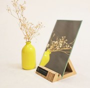 تصویر پایه چوبی گاما با آینه 