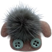 تصویر تکه دوزی کله بره خز دار 