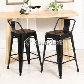 تصویر صندلی کانتر فلزی نظری مدل تولیکس-Tolix-N501B Nazari Bar Stool Tolix-N501B