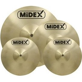 تصویر سنج CYM 20 BELL SET 2X14 '' سلام کلاه 16 سقوط و 18 سوار شدن میدکس Midex 