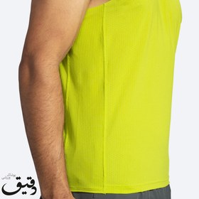 تصویر تاپ ورزشی بروکس مردانه Brooks Atmosphere Singlet سبز BROOKS MENS ATMOSPHERE SINGLET