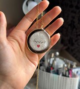 تصویر گردنبند موی یار طرح ماه 