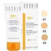 تصویر ضدآفتاب بیرنگ spf50+50 ساسکین مناسب پوست خشک و حساس - Soskin 