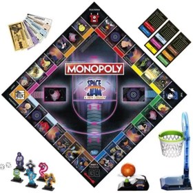 تصویر برد گیم Monopoly با تم فیلم Space Jam: A New Legacy با کاراکترهای محبوب فیلم و دیگر بازیکنان از Looney Tunes MONOPOLY