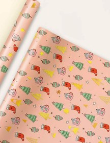 تصویر 3 برگ کاغذ کادو طلاکوب_501259 