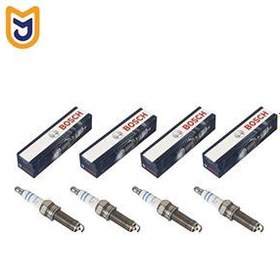 تصویر شمع خودرو بوش مدل YR7MPP33 7424 یورو 4 دوبل پلاتینیوم(اصلی) Bosch yr7mpp33 7424 Platinium Spark Plug