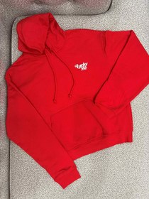 تصویر هودی دخترانه دورس تو کرکی درجه یک وارداتی قرمز - مدیوم Imported first-class girl's hoodie