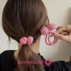 تصویر کش مو رنگارنگ گره ای Knotted colorful hair band