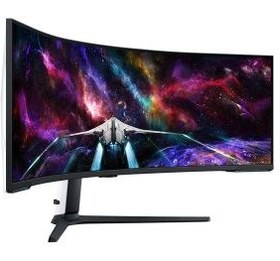 تصویر مانیتور 57 اینچ گیمینگ سامسونگ مدل Samsung Odyssey Neo G9 G95NC Samsung Odyssey Neo G9 G95NC 57 Inch VA DUHD Curved Gaming Monitor