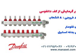 تصویر کلکتور گرمایش از کف دانفوس فلومتر دار – ۸ خروجی 