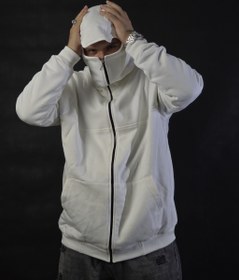 تصویر سویشرت ورزشی نینجا یونیسکس با کلاه و ماسک 