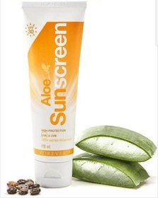 تصویر ضدآفتاب فیزیکی فوراور لیوینگ پروداکتس امریکا Aloe Sunscreen Forever 118 mil