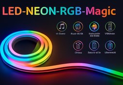 تصویر ریسه نئون RGB هوشمند مجیک 
