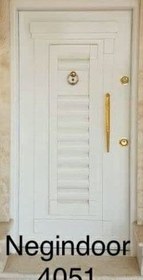 تصویر درب ضد سرقت چوبی کد 140 