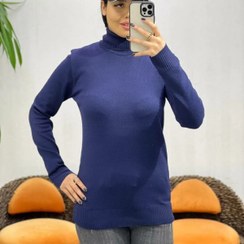 تصویر ژاکت بافت زنانه گپ یقه اسکی 