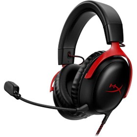 تصویر هدست گیمینگ با سیم هایپرایکس HyperX Cloud III Black/Red HyperX Cloud III Wired Black/Red Gaming Headset