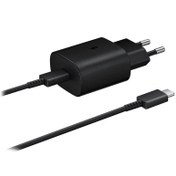 تصویر شارژر دیواری 25 وات مدل EP-TA800NBEGEU به همراه کابل تبدیل USB-C 