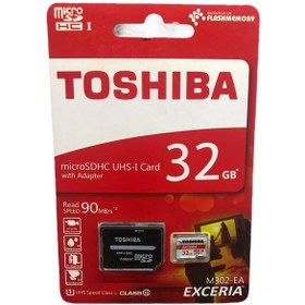 تصویر کارت حافظه‌ microSDHC توشیبا مدل M302-EA ظرفیت 32 گیگابایت 