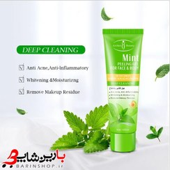 تصویر ژل لایه بردار نعناع طبیعی مرطوب کننده و تمیز کننده عمیق بدن Aichun Beauty Face 