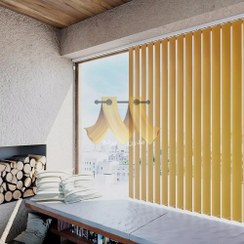 تصویر پرده لوردراپه ساده کرم 