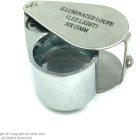 تصویر لوپ زمین شناسی چراغ دار مدل MG21007 ILLUMINATED LED POWER GEOGRAPHY LOUPE, model MG21007