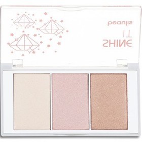 تصویر پالت هایلایتر ، برانزر و رژگونه بیولیس مدل شاین ایت BEAULIS SHINE IT STROBING PALETTE