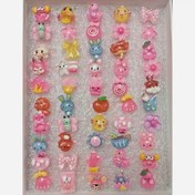 تصویر انگشتر دخترانه طرح پاستیلی 