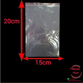 تصویر زیپ پلاست 20×15(بسته 100عددی) 