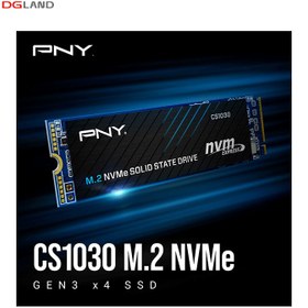 تصویر اس اس دی اینترنال پی ان وای CS1030 M.2 NVMe 250GB PNY CS1030 M.2 NVMe Gen3x4 250GB SSD