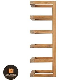 تصویر استند و هولدر حوله چوبی 