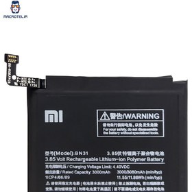 تصویر باتری گوشی شیائومی Mi A1 / Mi 5X مدل BN31 Battery Note Mi A1 / Mi 5X BN31