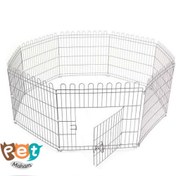 تصویر قفس سگ و گربه جونده و پرنده 8 تکه 90 سانتی متری سبک همراه با کف و سقف اقتصادی 1136 