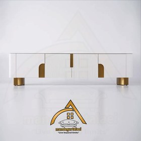 تصویر میز تلویزیون لاکچری مدل فوژن _ خرید مستقیم از تولید کننده Luxury Fusion TV Table