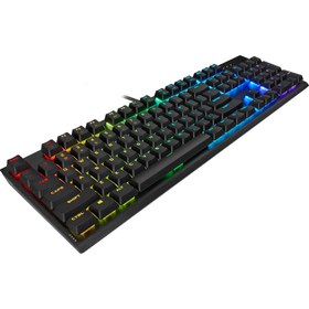 تصویر کیبورد مکانیکال گیمینگ کورسیر K60 RGB PRO Cherry MX Corsair K60 RGB PRO Cherry MX Low Profile RGB Speed Mechanical Wired Gaming Keyboard